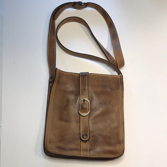 Patricia Nash brown leather crossbody bag